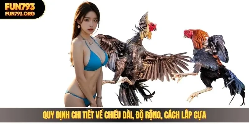 Quy định chi tiết về chiều dài, độ rộng, cách lắp cựa
